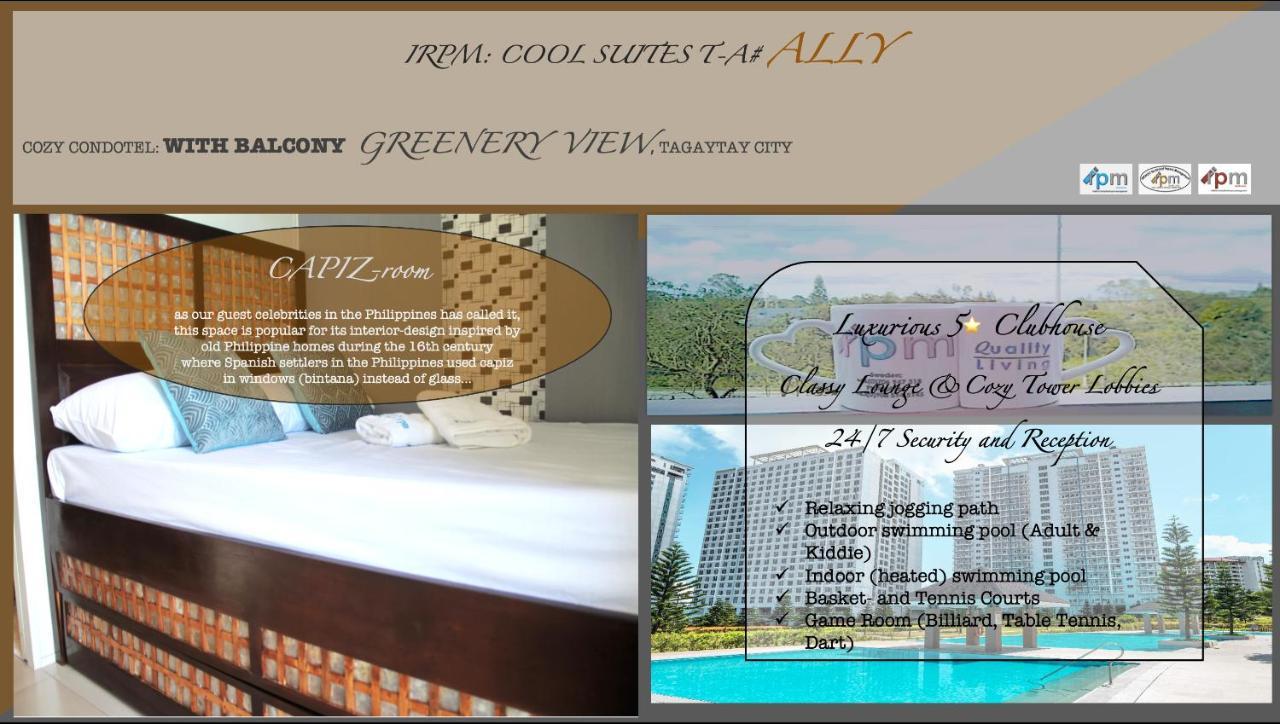 Irpm Coolsuites #Ally Wind Residences 1Br Tower A Greenery View Tagaytay City Kültér fotó